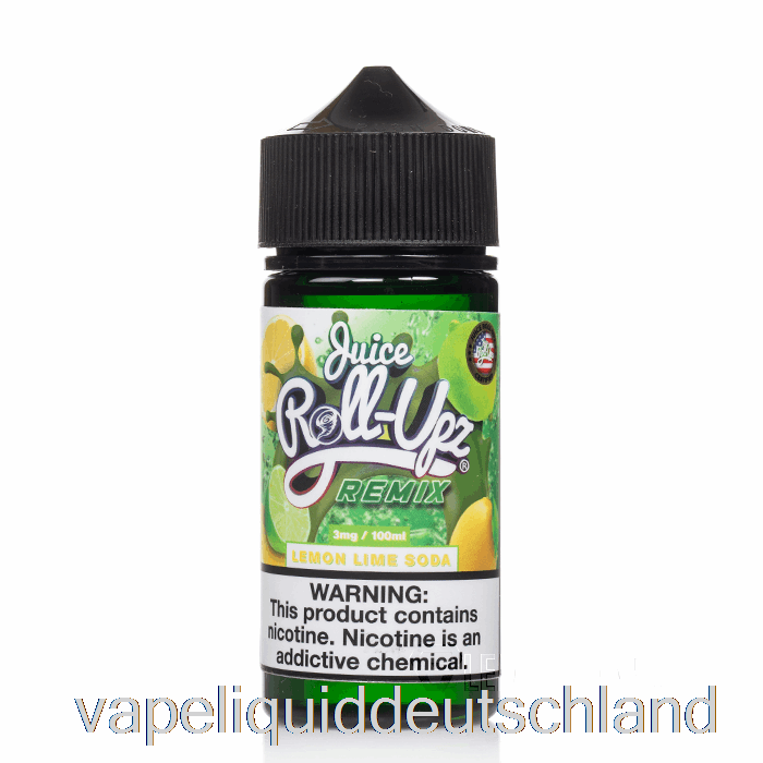 Zitronen-Limetten-Soda – Juice Roll Upz Remix – 100 Ml, 0 Mg Vape-Flüssigkeit